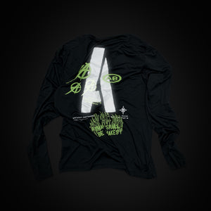"A-Decay" UPF Longsleeve Tee - Black