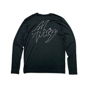 "Ahoy Outliner" UPF Longsleeve Tee - Black